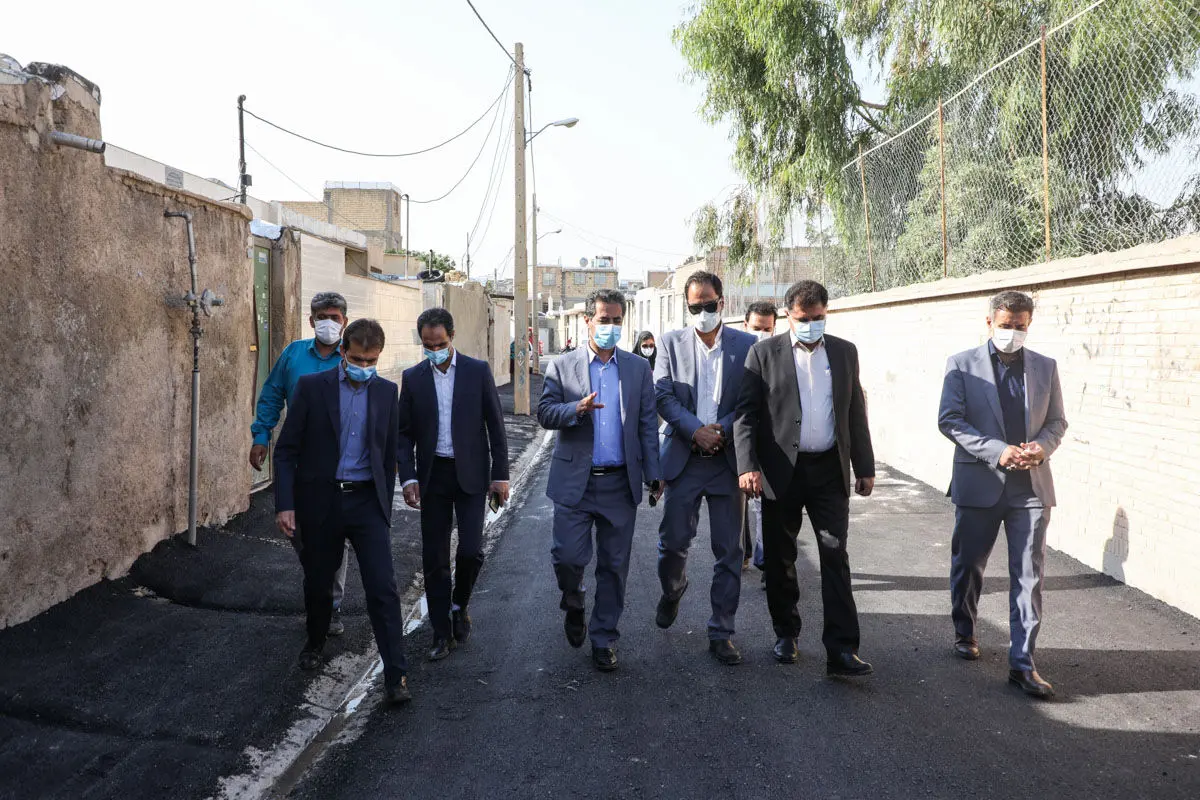آسفالت و بهسازی کوچه های مهدی آباد  شیراز پس از اجرای شبکه فاضلاب