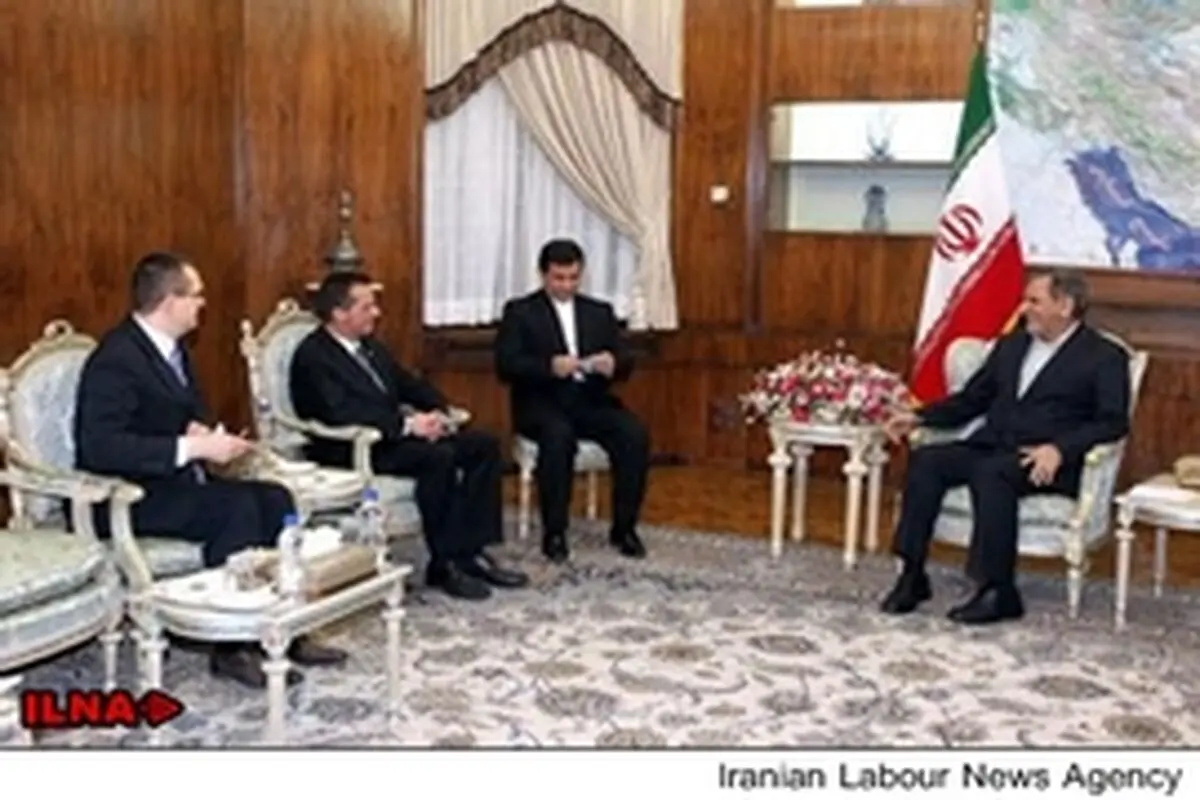 تاکید جهانگیری بر گسترش روابط اقتصادی تهران - زاگرب