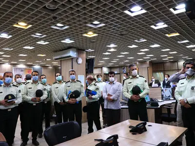 بازدید اعضای پلیس پیشگیری ناجا از مرکز فرماندهی مدیریت بحران تهران