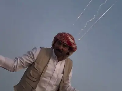 شادی مرد اردنی از موشکباران پایگاه‌های آمریکایی+ فیلم