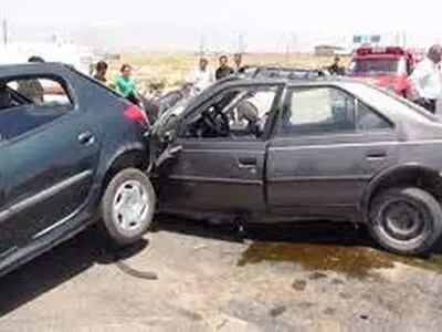 تصادف دو خودرو سواری در محور جونقان به فارسان