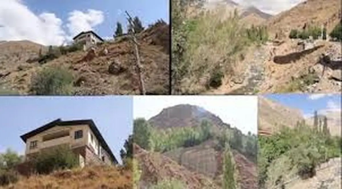 تصاویر باورنکردنی از ویلاسازی فرد مشهور در دل کوه‌های شمال تهران/فیلم