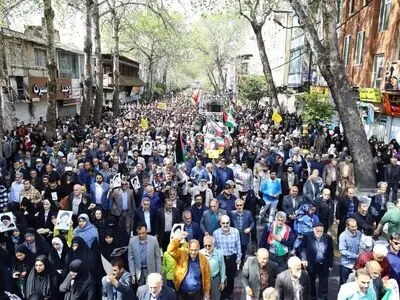 راهپیمایی روز جهانی قدس با حضور پرشور مردم دیار علویان 