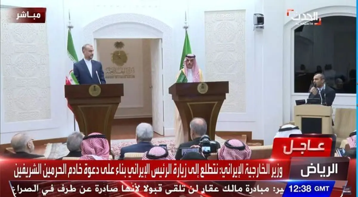 عبداللهیان: نتخذ خطوات صحیحة لتعزیز العلاقات مع دول الجوار/ بن فرحان: المملکة تتطلع لاستقبال الرئیس الإیرانی بناء على دعوة الملک سلمان