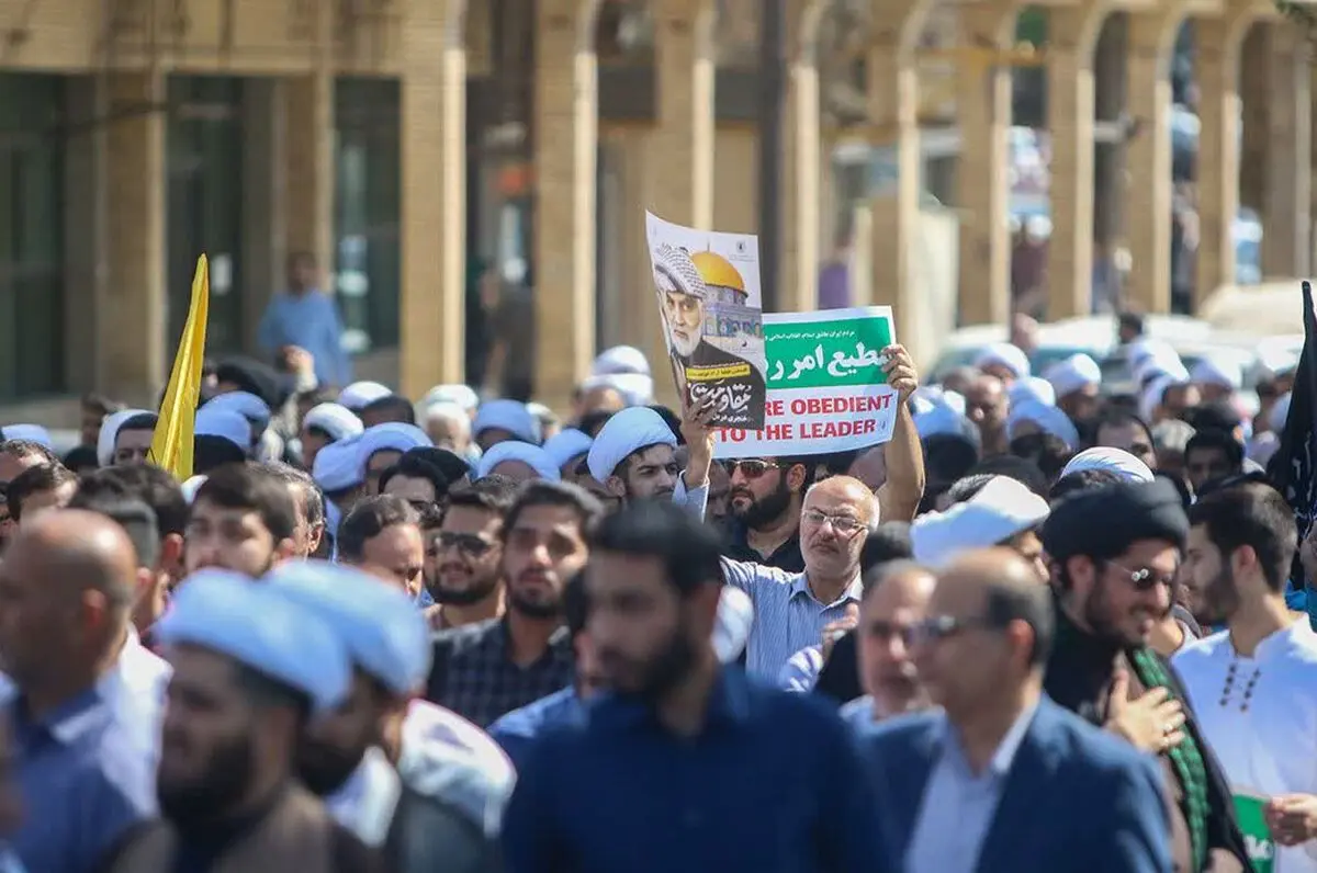 راهپیمایی حمایت از مردم غزه در اهواز برگزار شد 
