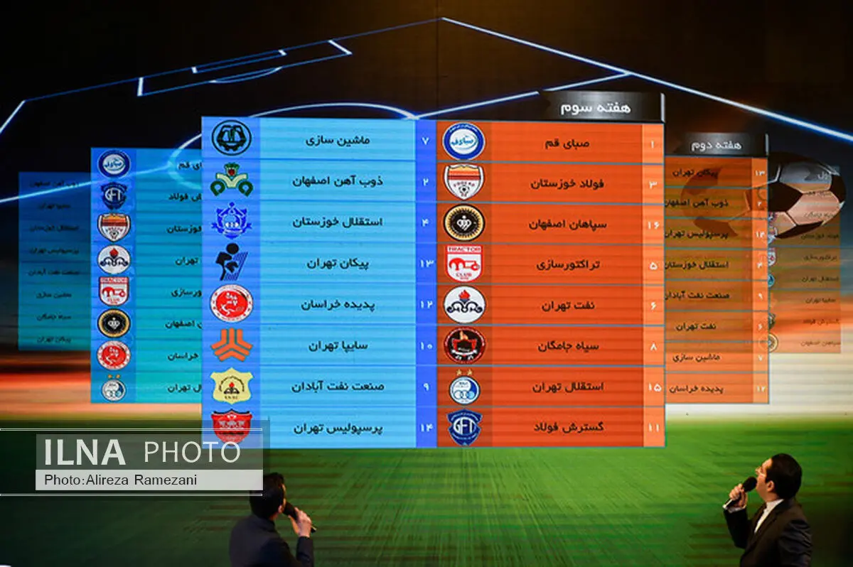 برنامه کامل نیم‌فصل اول لیگ برتر فوتبال اعلام شد