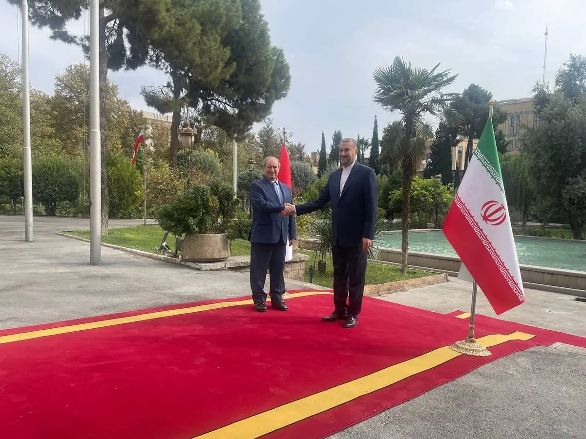 امیرعبداللهیان از وزیر امور خارجه سوریه استقبال کرد 