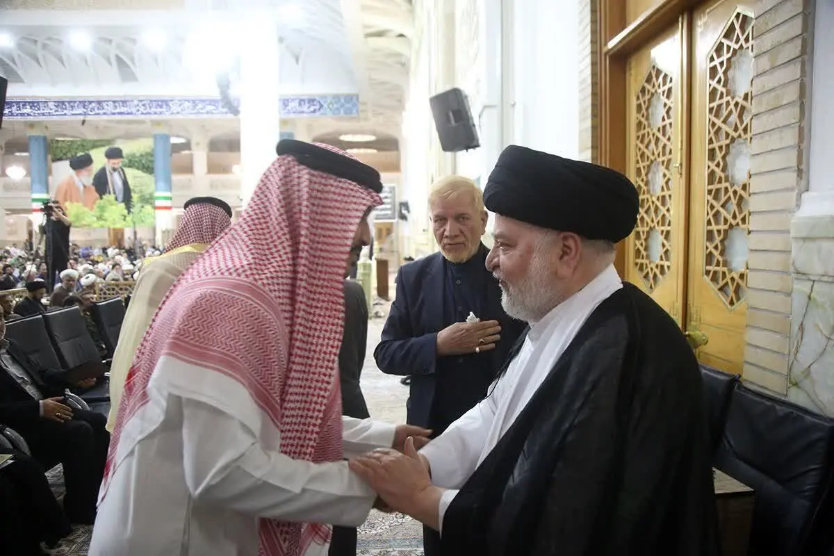 حضور سفیر عربستان در مراسم گرامیداشت آیت الله شبیری زنجانی