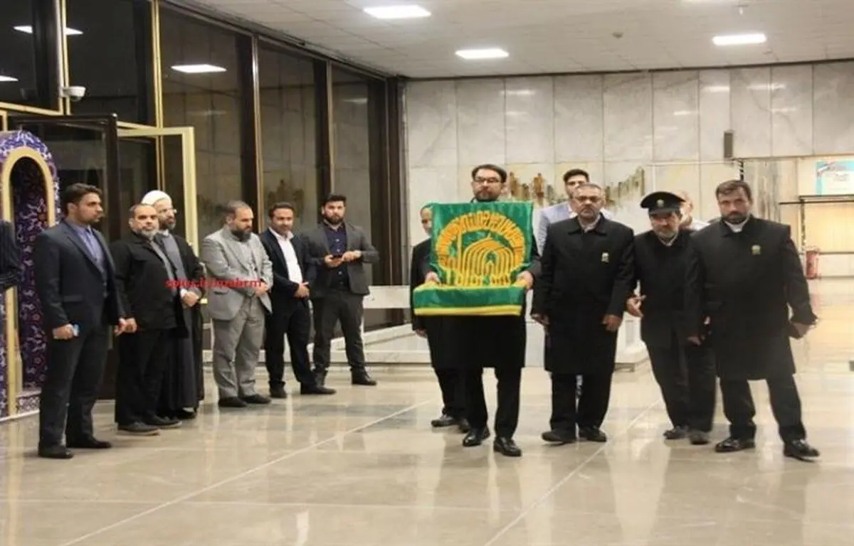 مراسم پرچم گردانی حرم مطهر امام رضا (ع) در ساختمان ستاد مرکزی قوه قضائیه برگزار شد