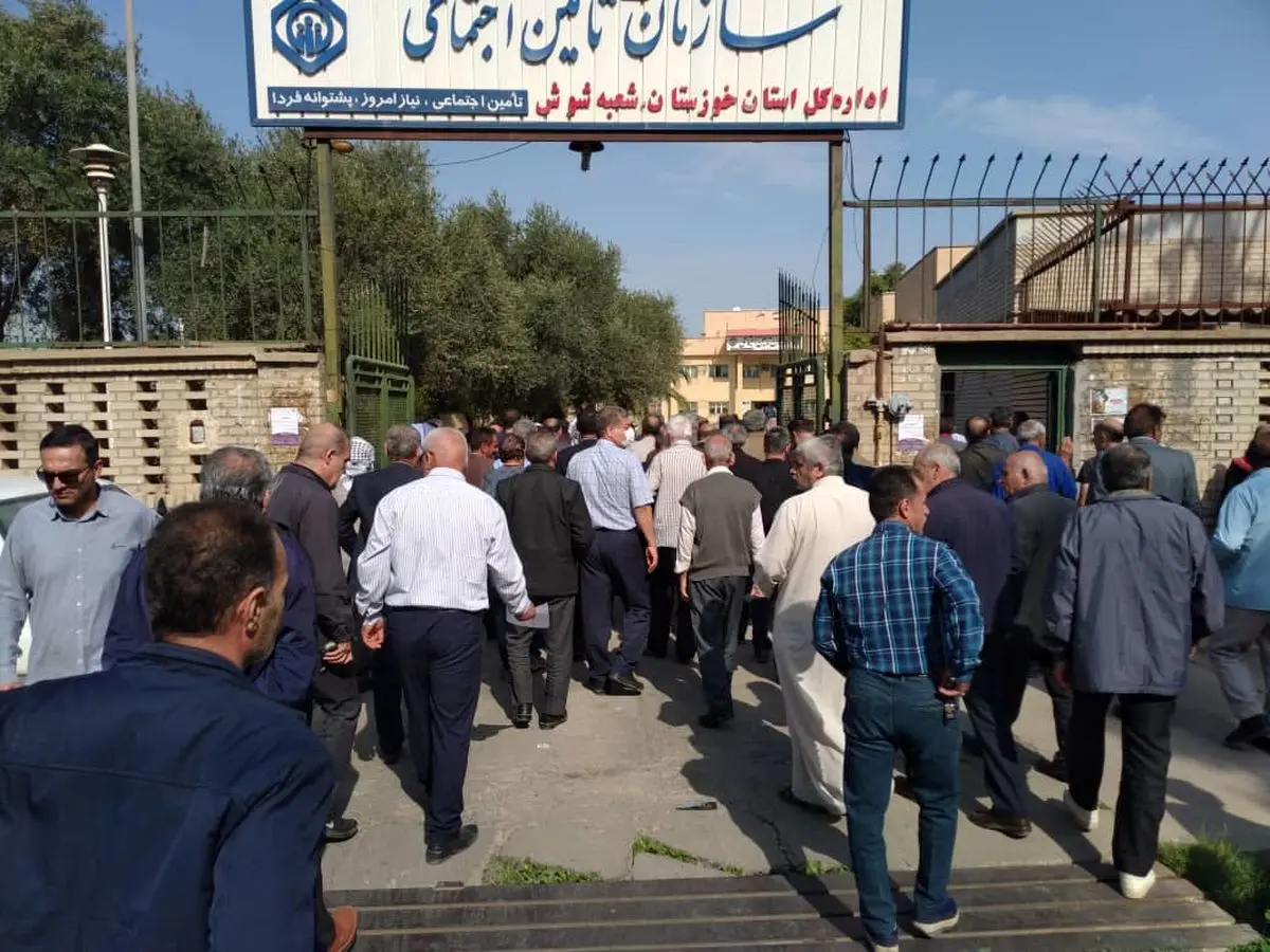 درخواست بازنشستگان کارگری شوش برای تحقق مطالبات خود