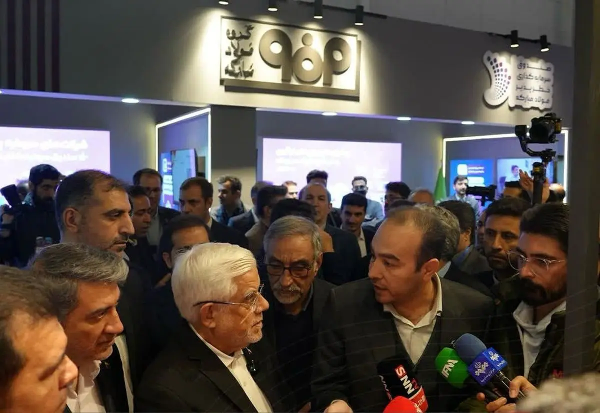  بازدید معاون اول رئیس‌جمهور از پاویون صندوق سرمایه‌گذاری خطرپذیر فولاد مبارکه در نمایشگاه «تستا»