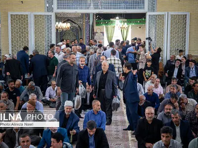 مراسم چهلمین روز درگذشت خواهر حجت الاسلام قدرت‌الله علیخانی و اولین سالگرد مرحوم "سینا علیخانی" در قزوین