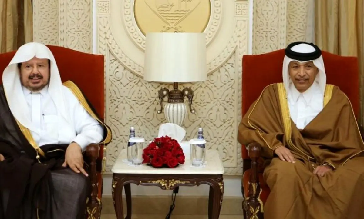 سفر رئیس مجلس شورای عربستان به قطر
