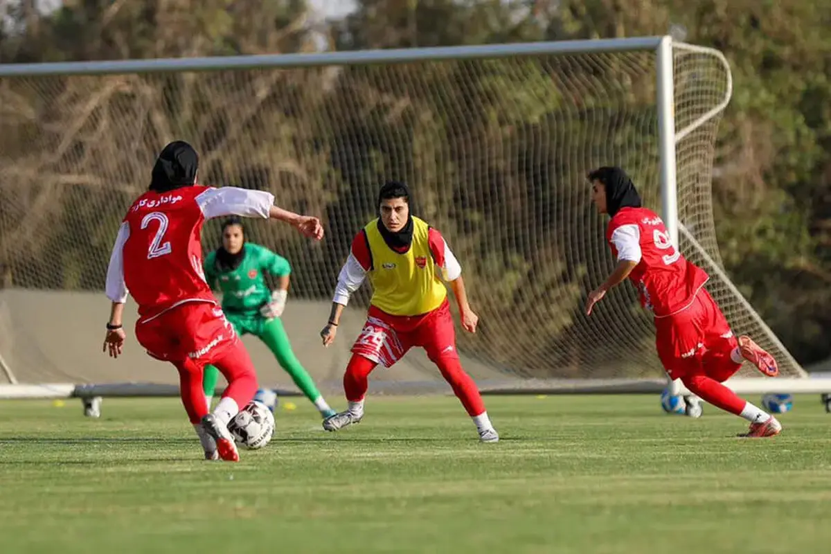برگزاری آخرین تمرین بانوان پرسپولیس پیش از دیدار با ملوان