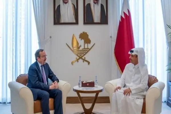 دیدار نخست‌وزیر قطر با معاون وزیر خارجه آمریکا 