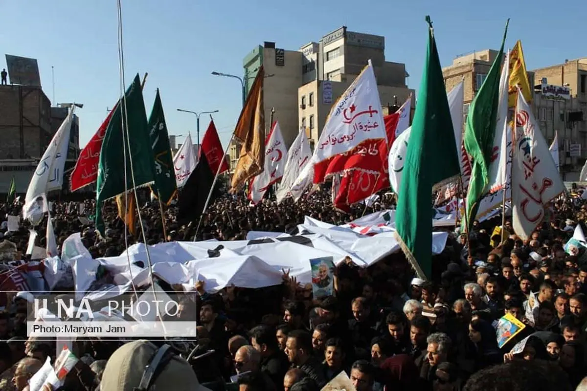 پیام تقدیر استاندار، نماینده ولی فقیه در خوزستان و فرمانده سپاه ولی عصر از حضور میلیونی مردم خوزستان در تشییع پیکر سردار شهید سلیمانی و همرزمانش