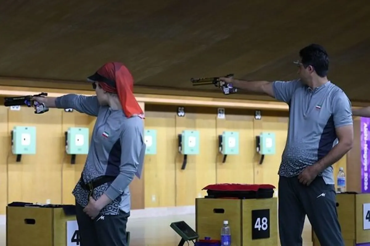 تیم تپانچه میکس ایران برنز گرفت