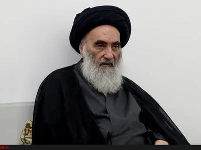 رئیس البرلمان الایرانی یرسل برقیة إلی آیة الله السیستانی