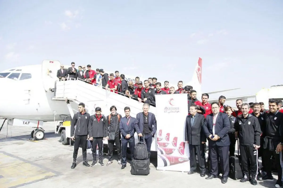 تیم ملی فوتبال ایران به کازان رسید