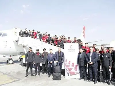 تیم ملی فوتبال ایران به کازان رسید