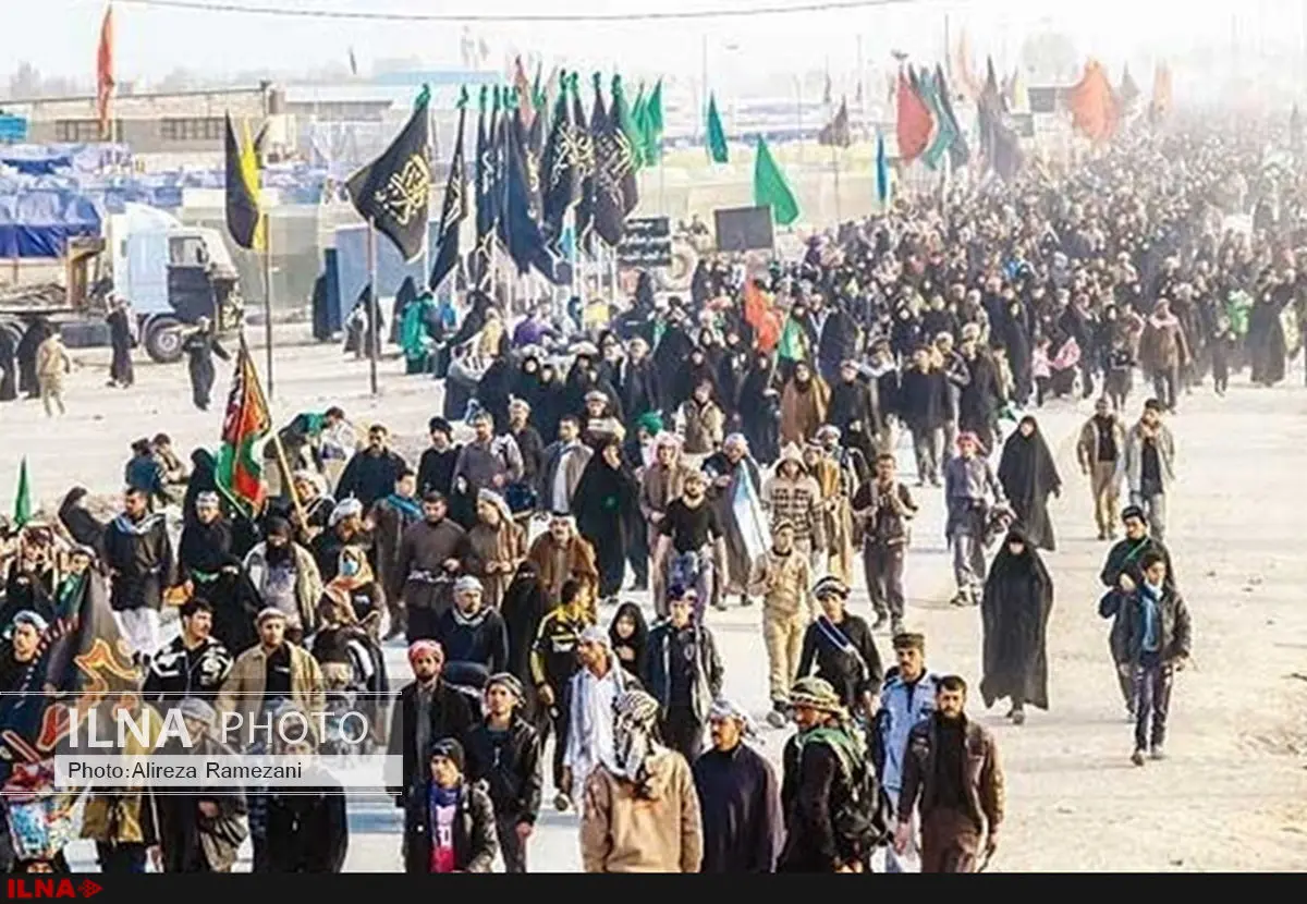 فیلم / زائران اربعین که وارد میسان عراق می‌شوند