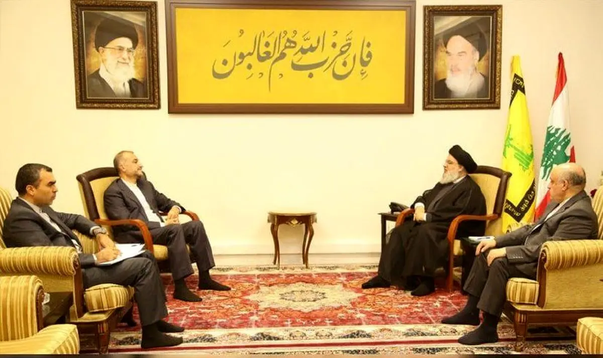 دیدار امیر عبداللهیان با سید حسن نصرالله