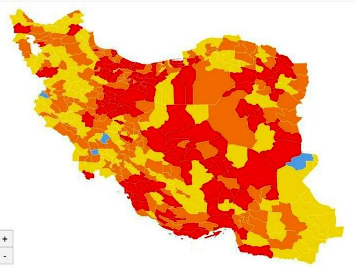 اعلام رنگ‌بندی جدید کرونایی