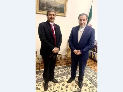 دیدار عراقچی با مدیر کل خاورمیانه وزارت خارجه هند