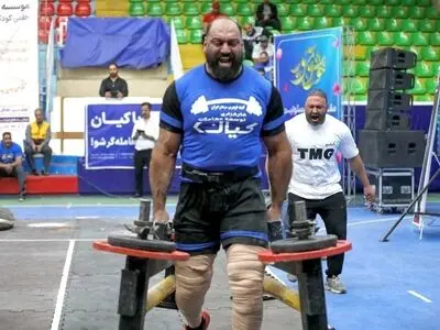  قیطاسی باز هم قوی‌ترین مرد ایران شد 