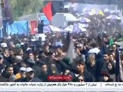 راهپیمایی جاماندگان اربعین حسینی در تهران + فیلم