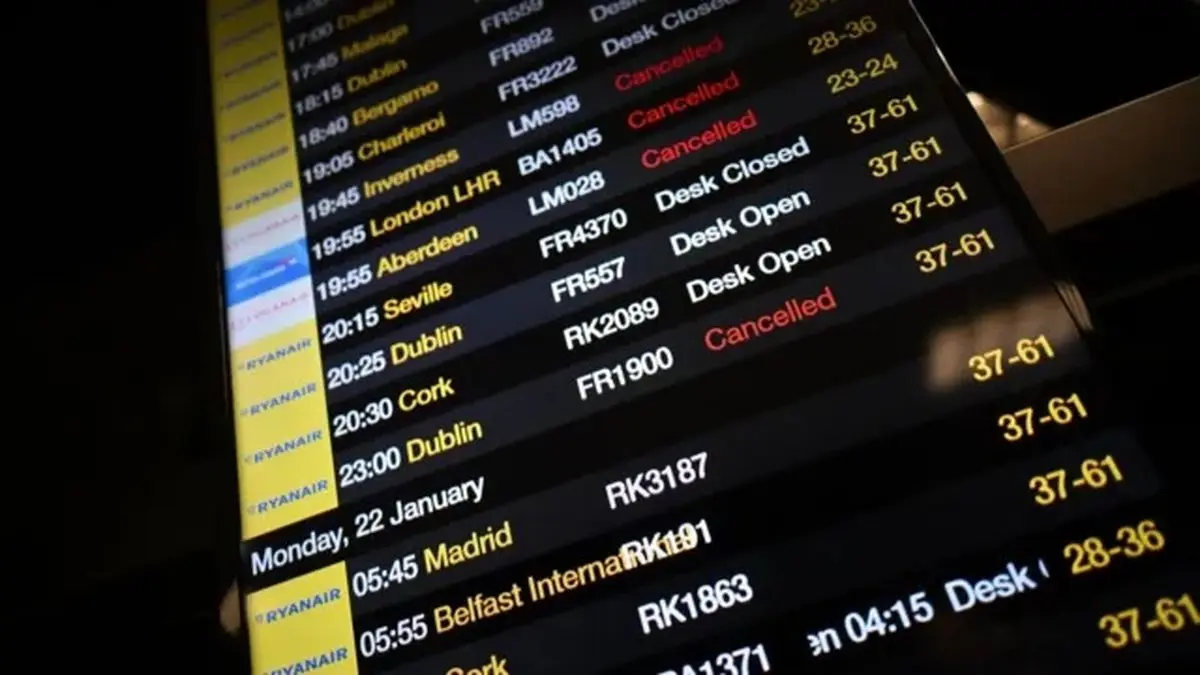 لغو پروازهای فرودگاه منچستر به علت قطعی برق