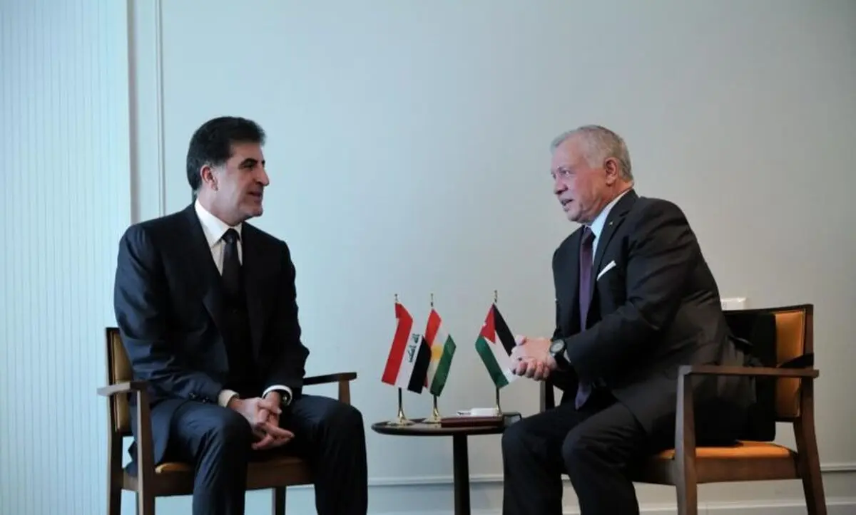 دیدار نچیروان بارزانی با عبدالله دوم