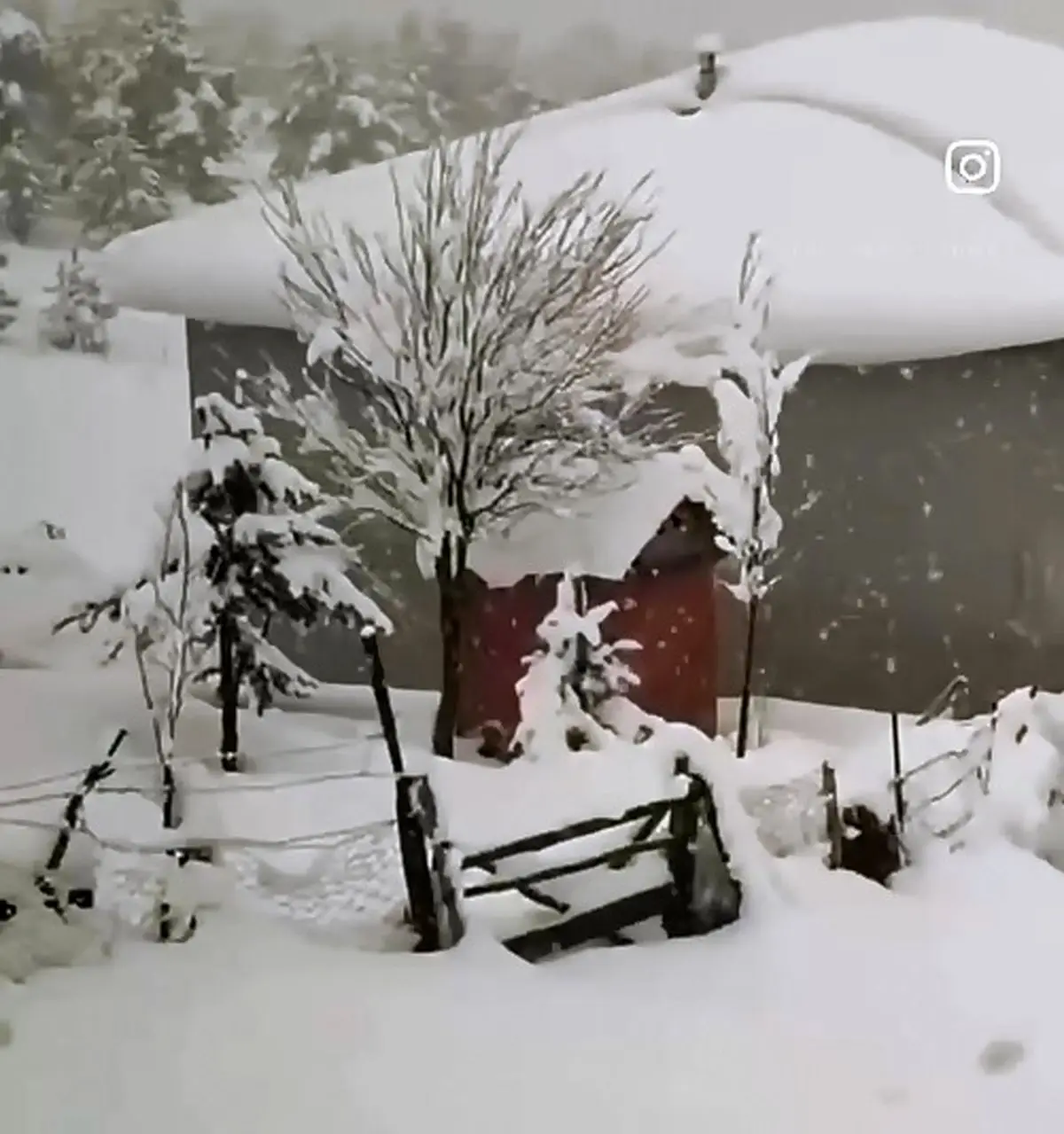 بارش سنگین برف پاییزی در نواحی شرقی ترکیه نزدیک مرز ایران + فیلم