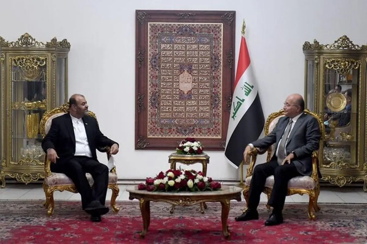 رستم قاسمی با رئیس جمهور عراق دیدار و گفت‌وگو کرد