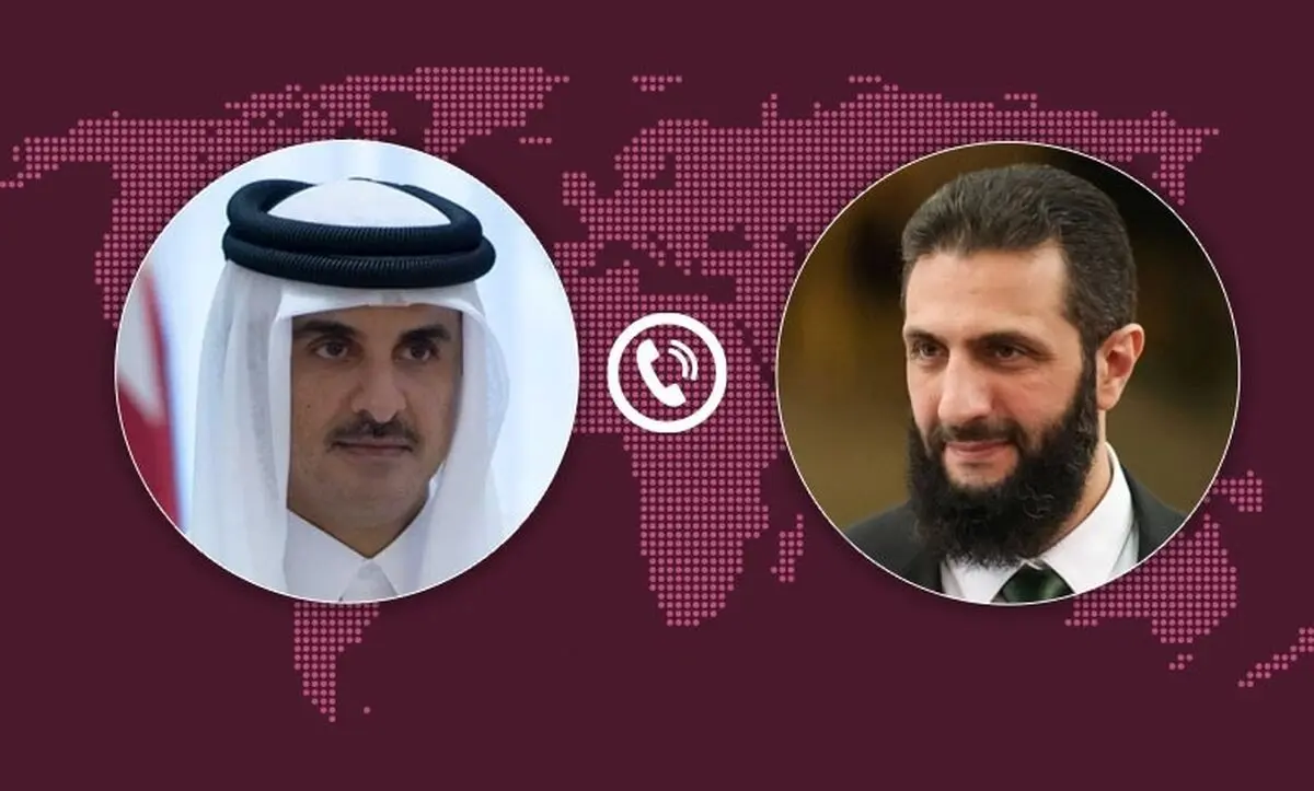 گفت‌وگوی تلفنی امیر قطر و محمد الجولانی