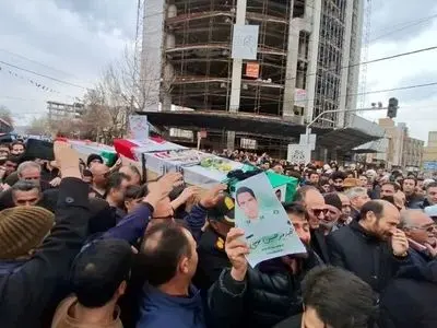 پیکر پاک چهار شهید نیروی انتظامی در مرند تشییع شد