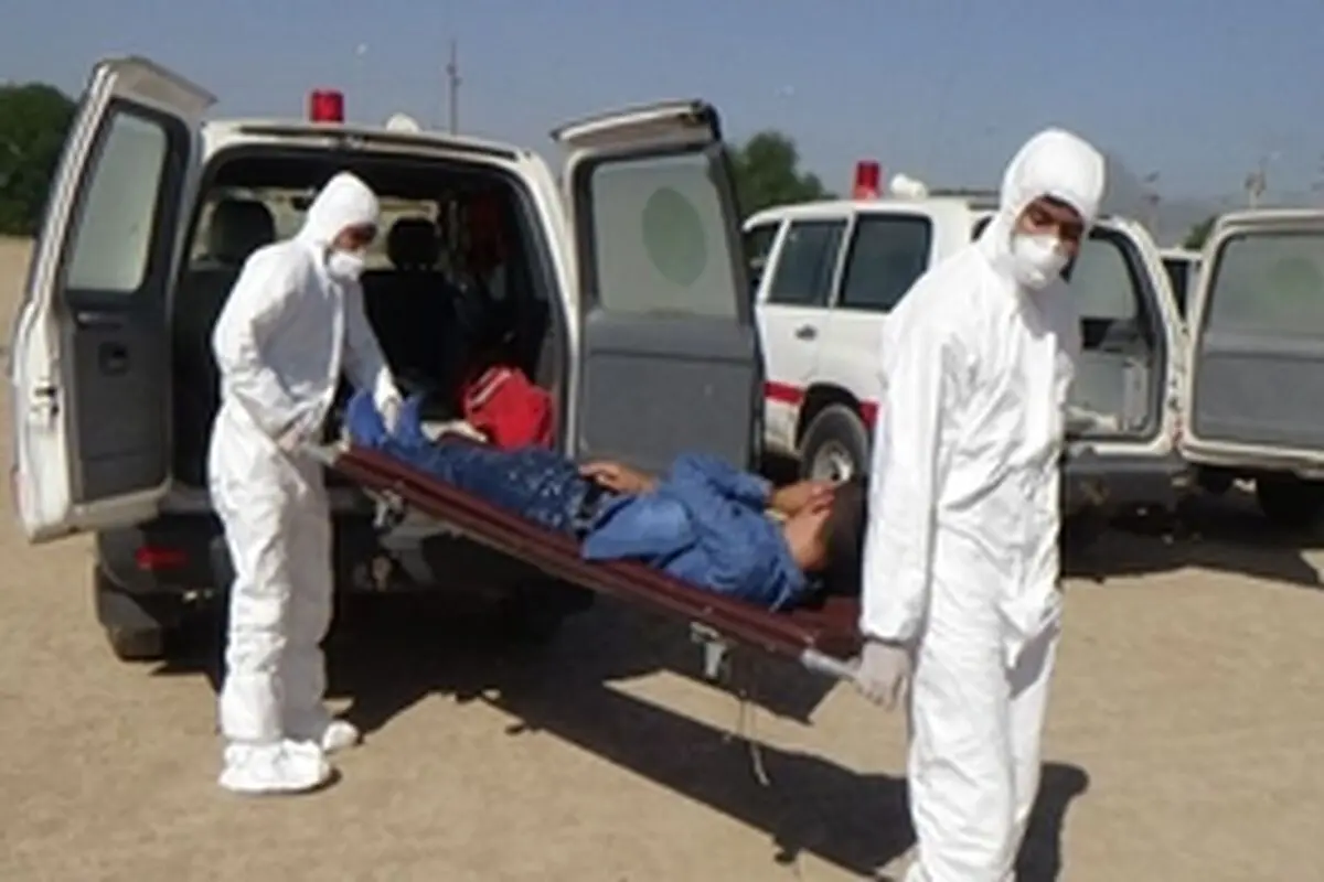 مانور آمادگی در برابر حملات بیوتروریستی در اهواز اجرا شد