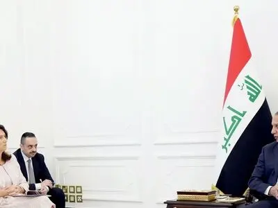 دیدار مصطفی الکاظمی با وزیر خارجه سوئد در بغداد