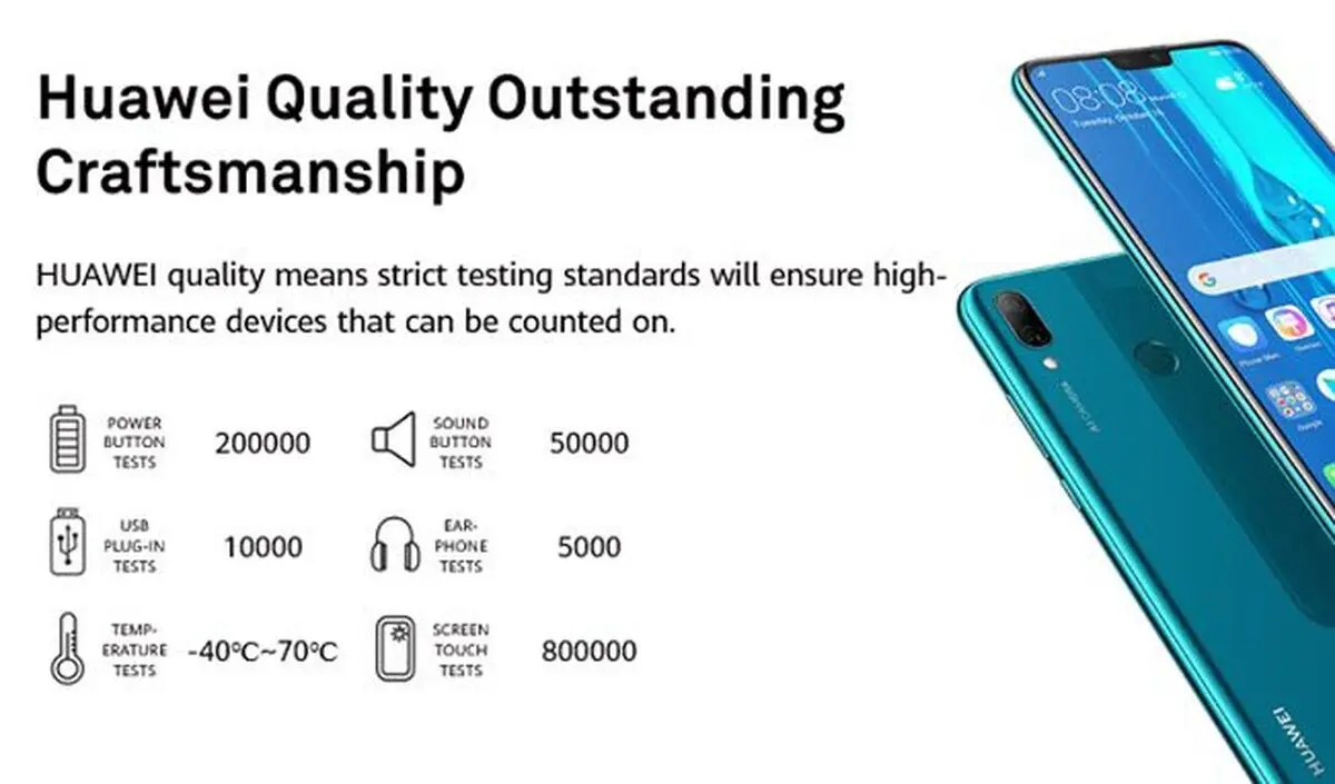 وقتی تست‌های هوآوی از Huawei Y9 2019 یک گوشی جان‌سخت می‌سازد