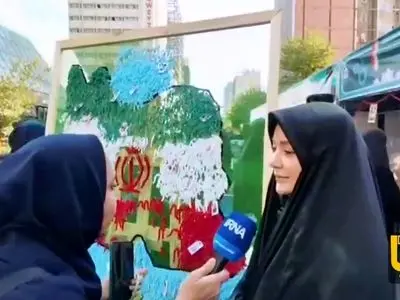 داستان قابی که در مسیر راهپیمایی۱۳ آبان خودنمایی کرد + فیلم