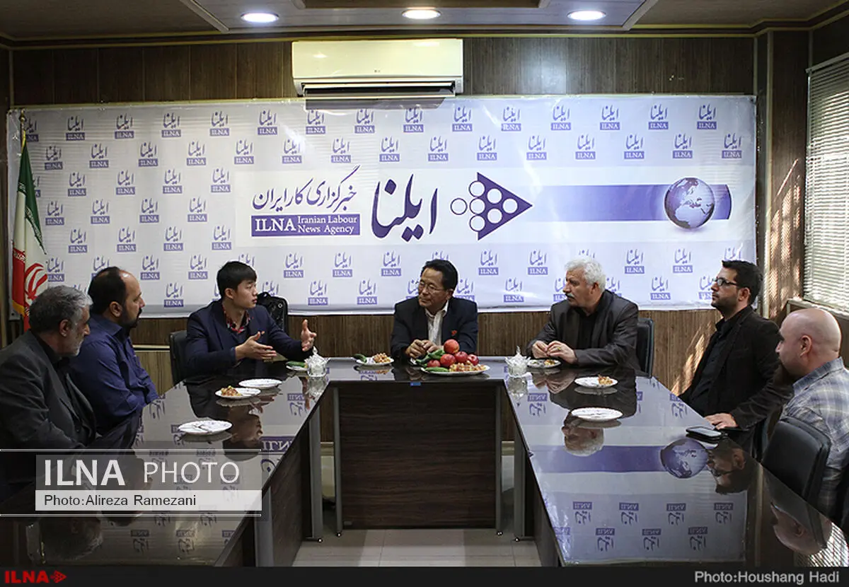 بازدید معاون اتحادیه‌های کل کارگران کره شمالی از ایلنا