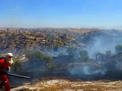 آتش‌سوزی منطقه « بلبزان » پاوه مهار شد
