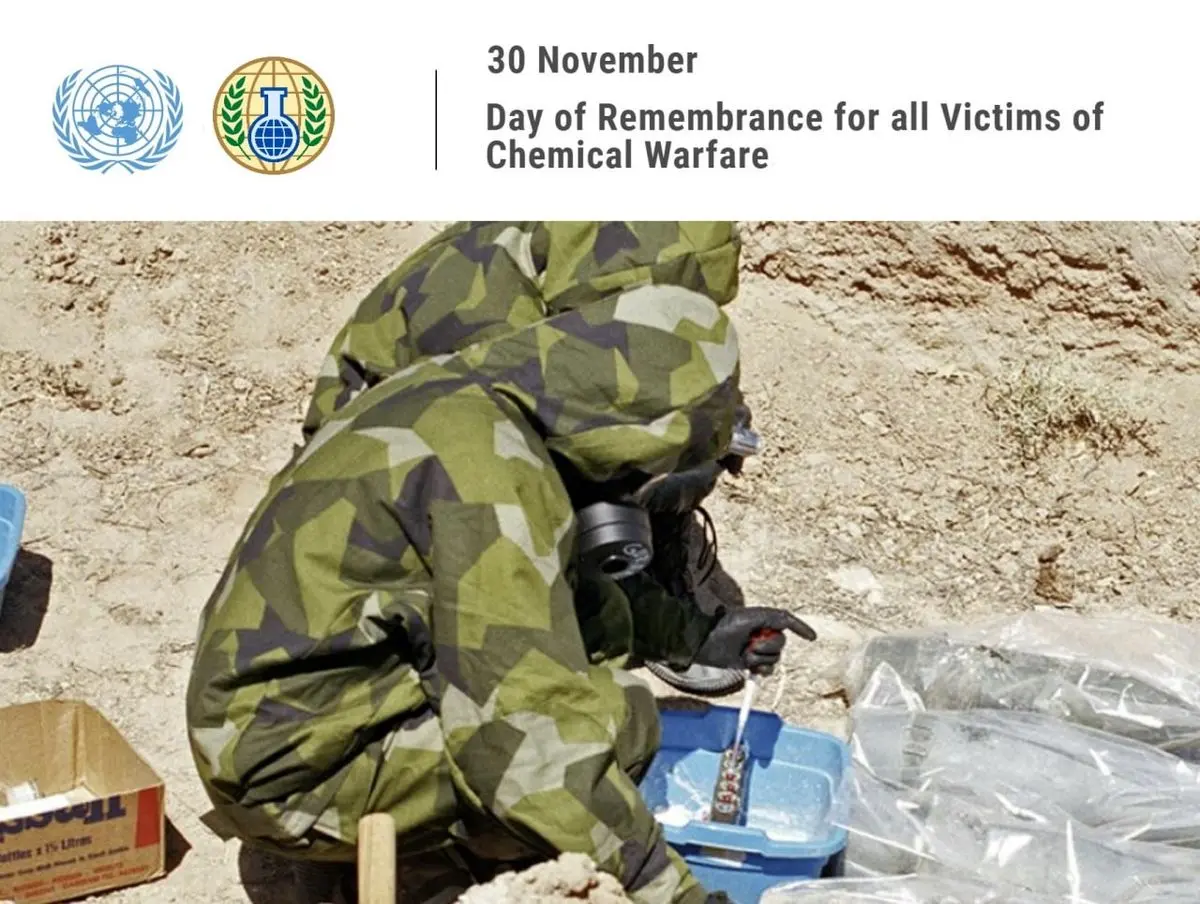۳۰ نوامبر روز جهانی قربانیان سلاح شیمیایی است
