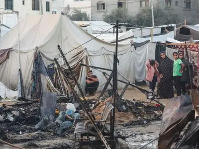 حمله  رژیم صهیونیستی به چادر محل اسکان آوارگان فلسطینی در «المواصی»