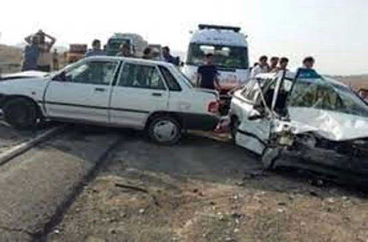 یک کشته و ۵ زخمی در تصادف زنجیره‌ای خرم‌آباد
