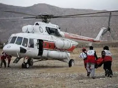 انتقال ۹ مصدوم به مراکز درمانی توسط بالگردهای هلال احمر