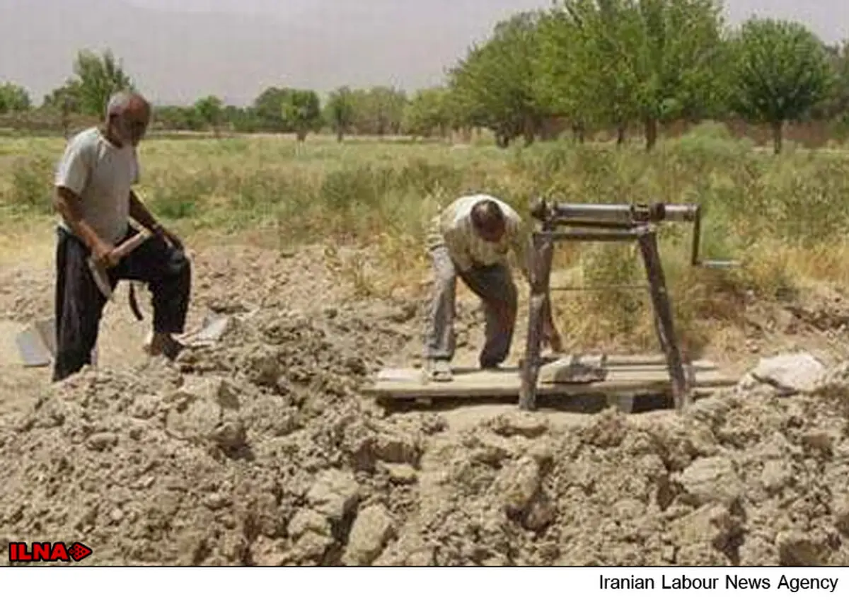 مرگ دو مقنی حین حفر چاه در جمال آباد لوشان