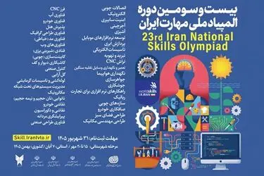 آغاز ثبت نام بیست و سومین دوره مسابقات ملی مهارت