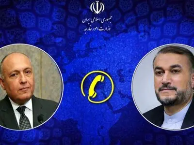 گفت‌وگوی تلفنی وزرای خارجه ایران و مصر