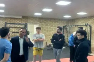 بازدید علی‌شائی از اردوی تیم ملی سنگ‌نوردی ساحلی در قزوین